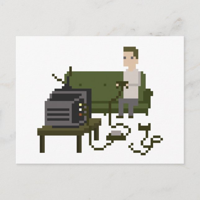 Gamer Pixel Art Postcards (Front)