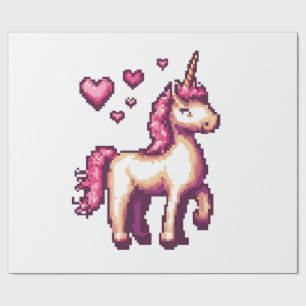 Gamer Pixel Unicorn (1) Wrapping Paper