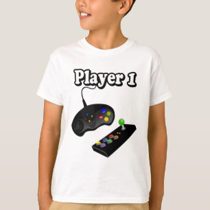 Gamer   Player 1   Personalise T-Shirt