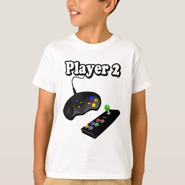 Gamer | Player 2 | Personalise T-Shirt (Front)