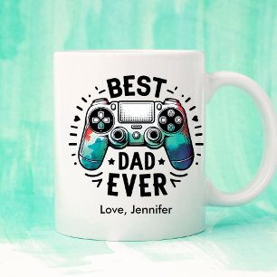 Gamer Player Best Dad Father's Day Personalised    Coffee Mug