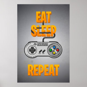 Gamer Poster Video Gamer Video Game Fan Art Video 