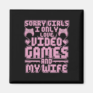 Gamer Priorities – Video Games And Wife  Magnet