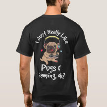 Gamer Pug Lover Video Games Dog Pug Gaming