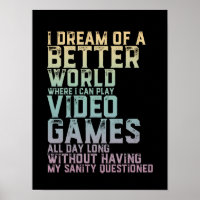 Gamer Quote for Video Games Player Gaming Geek