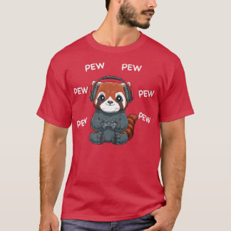 Gamer Red Panda - Online Gaming Computer Video Gam T-Shirt