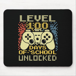 Gamer Retro 100th Day Teacher 100 Days Of School B Mouse Mat