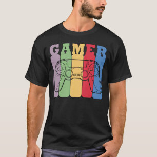 Gamer Retro Game Controller Design T-Shirt