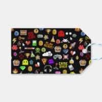 Gamer Retro Pixel Video Gaming Icons Wrapping Pape