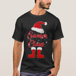 gamer santa christmas family matching T-Shirt