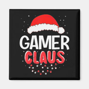 Gamer Santa Claus Christmas Matching Costume Magnet