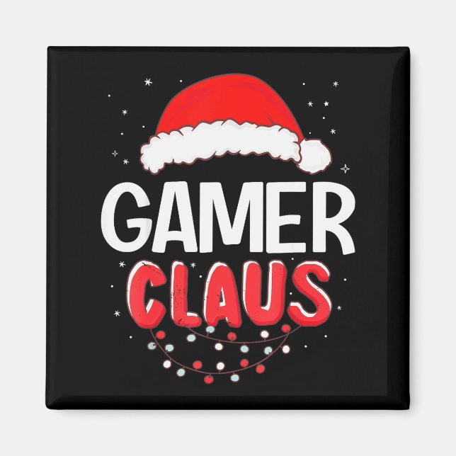 Gamer Santa Claus Christmas Matching Costume  Magnet (Front)