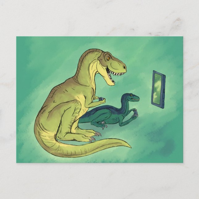 Gamer-Saurus Postcard (Front)