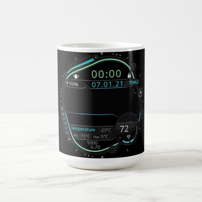Gamer Setup Aesthetic Digital Mug (Center)