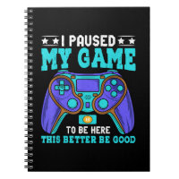 Gamer Shirt Boys Men Kids Teens Paused My Game To