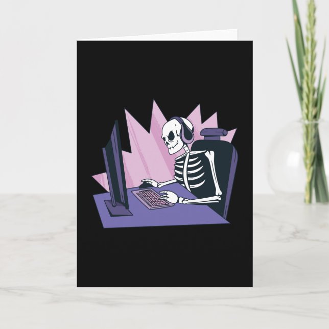 GAMER SKELETON CARD (Front)