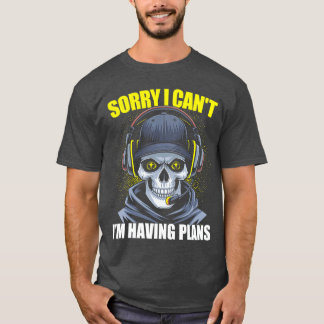 Gamer Skeleton Gaming Video Games friend T-Shirt