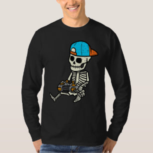 Gamer Skeleton Halloween Costume Boys Men Kids You T-Shirt