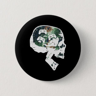 Gamer Skull Funny Video Gaming Men Boys Kids Teens 6 Cm Round Badge