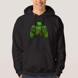 Gamer St Patricks Day Video Games Funny Gaming Boy Hoodie