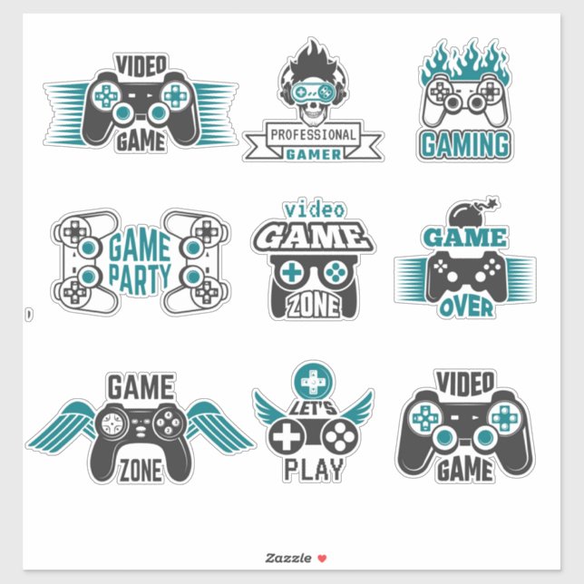  Gamer Sticker (Sheet)