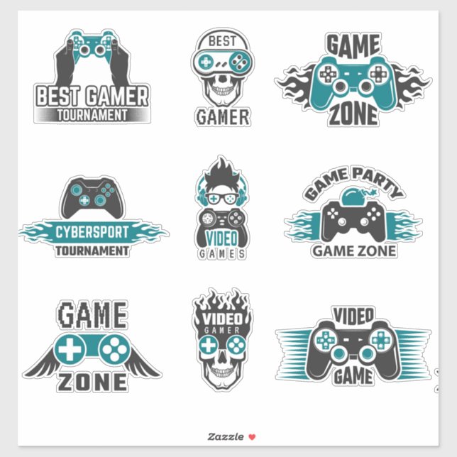  Gamer Sticker (Sheet)