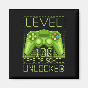Gamer Student 100th Day 100 Days Of School Teacher Magnet