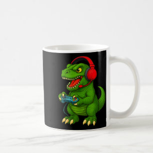Gamer T Rex Dinosaur Video Games Boys Teen Funny G Coffee Mug