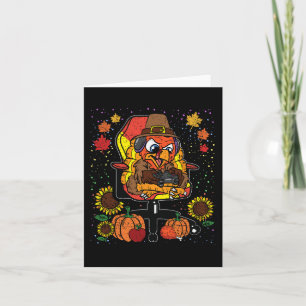 Gamer Thanksgiving Day Gaming Video-game Gamer  Card