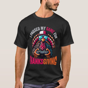 Gamer Thanksgiving Shirt Boys Kids Videogame Gamin