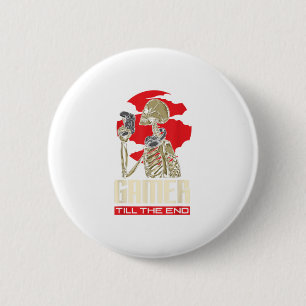 Gamer Till The End Funny Video Gamer Ga 6 Cm Round Badge