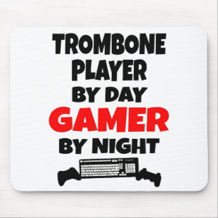 Gamer Trombone Player Mouse Mat