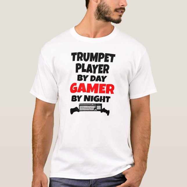 Gamer Trumpet Player T-Shirt (Front)
