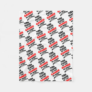 Gamer Tuba Player Fleece Blanket