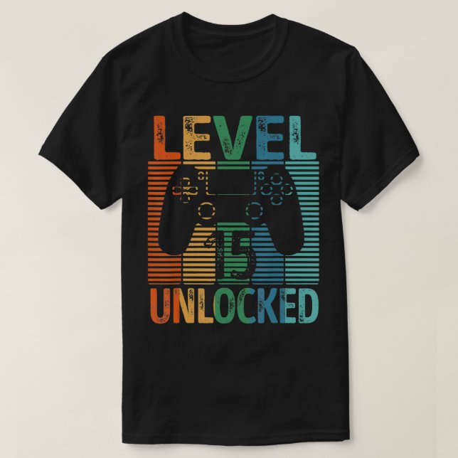 Gamer Unlocked Teen Tee 15th Birthday Video Game  (Design Front)