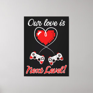 Gamer Valentine Canvas Print