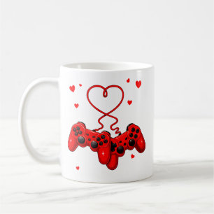 Gamer Valentine Love Video Games Cute Gaming Heart Coffee Mug