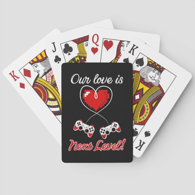 Gamer Valentine Playing Cards (Back)