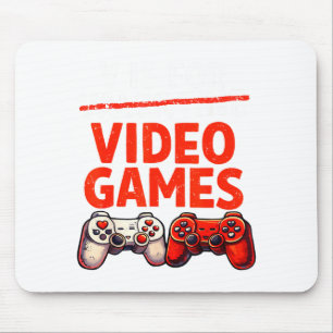 Gamer Valentine V Is For Video Games Valentines Da Mouse Mat