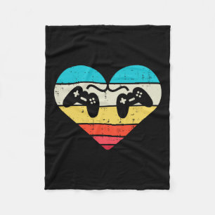 Gamer Valentines Day Men Boys Girl Kids Teen Gamin Fleece Blanket