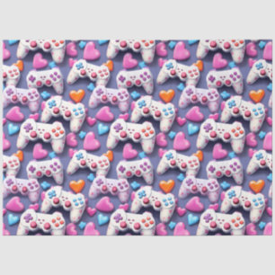 Gamer Valentine's Day Tissue Paper