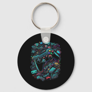 Gamer Video Game Controller 13 Key Ring