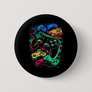 Gamer Video Game Controller 17 6 Cm Round Badge
