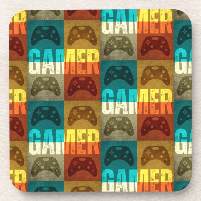 GAMER VINTAGE VIDEO GAME CONTROLLER   COASTER (Front)