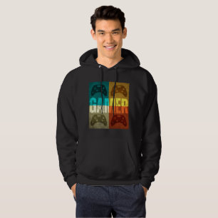 GAMER VINTAGE VIDEO GAME CONTROLLER HOODIE