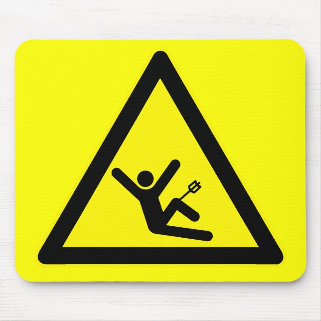 Gamer Warning Mouse Mat (Front)
