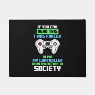 Gamer Was Forced To Cotroll Game Doormat