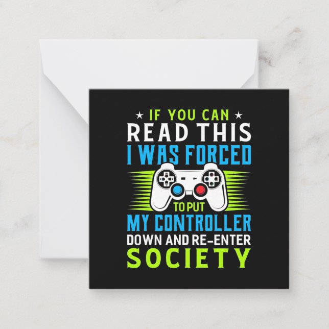 Gamer Was Forced To Put My Controller Card (Front)