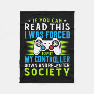 Gamer Was Forced To Put My Controller Fleece Blanket
