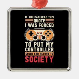Gamer Was Forced To Put My Controller Metal Tree Decoration